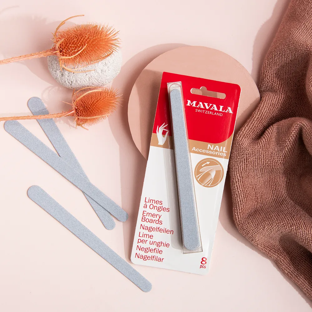 Wooden emery board for gentle nail filing and shaping