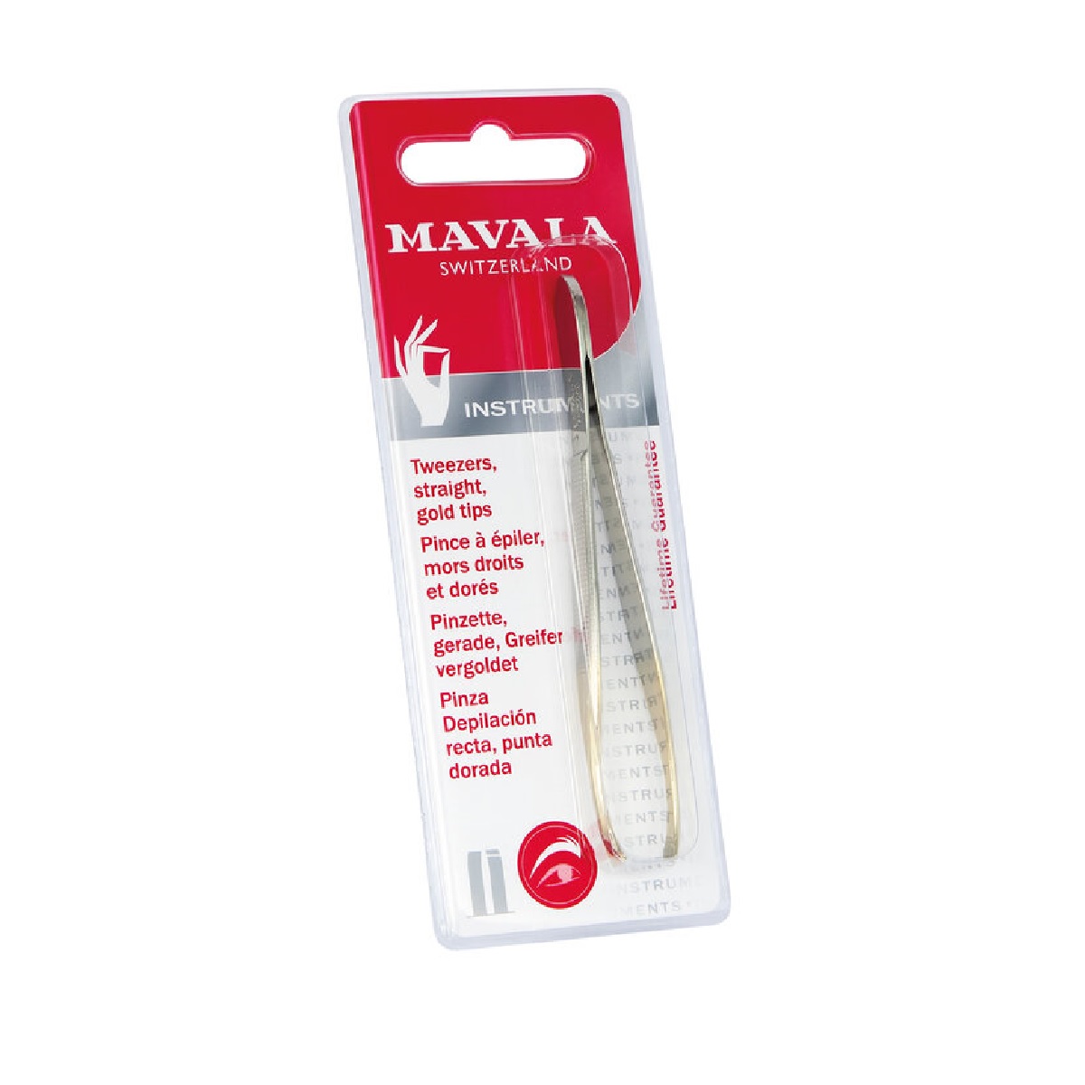 Straight gold tip tweezer